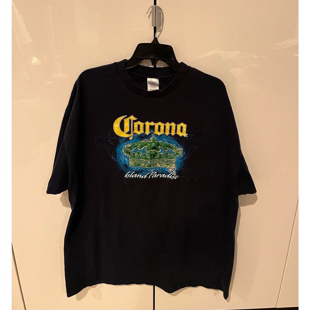Corona Beer Black T-Shirt Mens Size 2XL